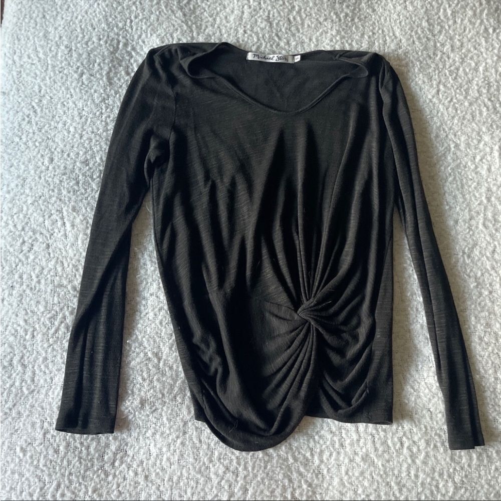 Michael stars os black blouse